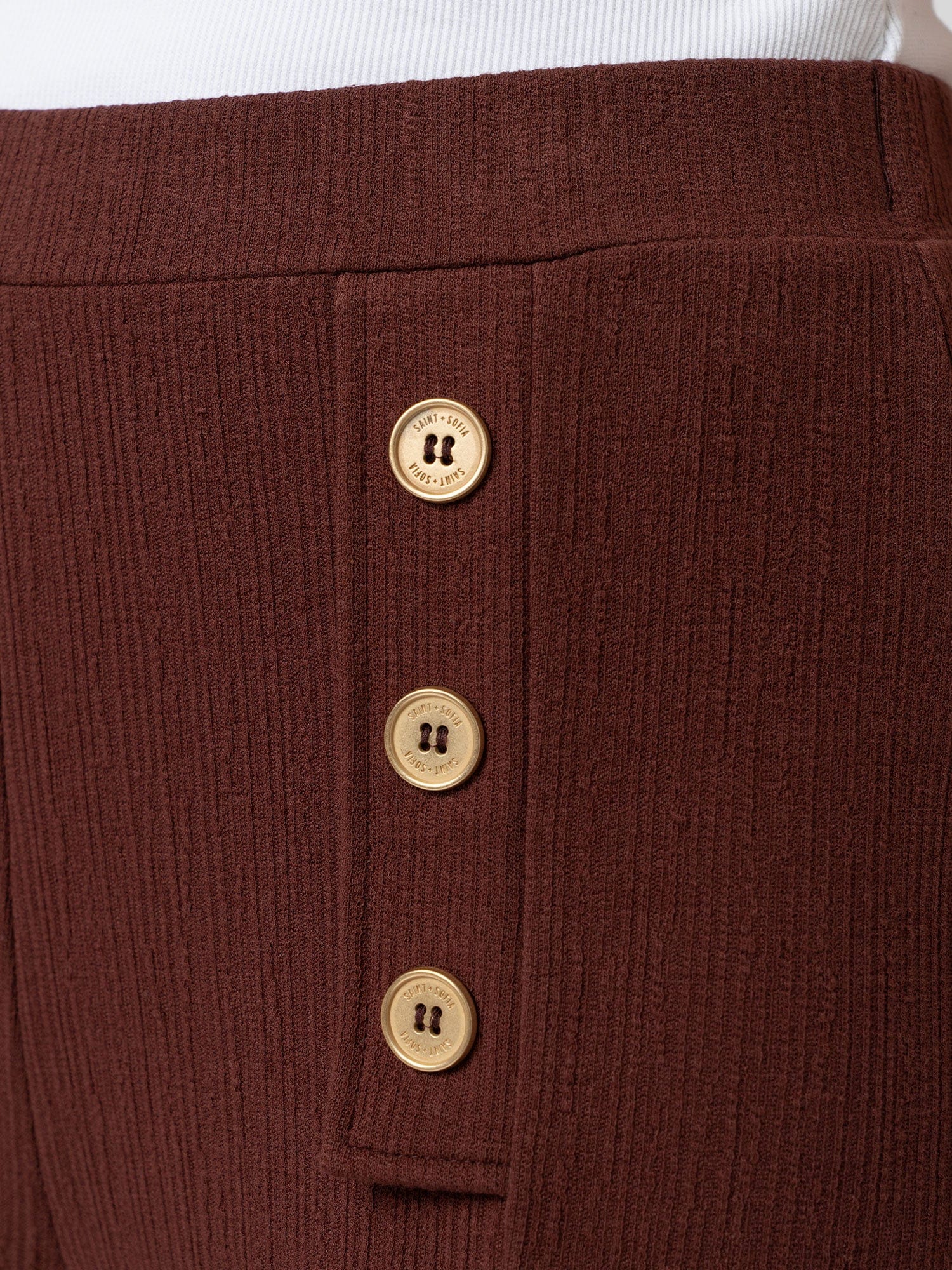 Chelsea Pant - Maroon Textured - Women's Trousers | Saint + Sofia® USA